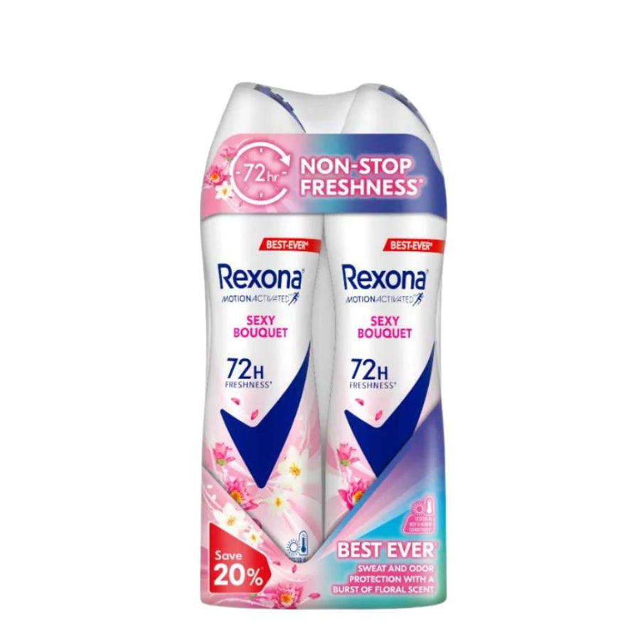 Rexona Spray Women - Sexy Bouquet (Twin) 135ml X 2 - Bath &