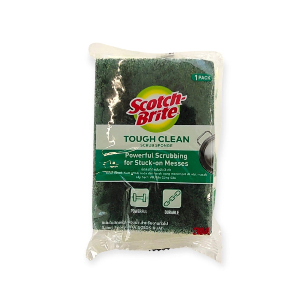 Scotch Brite Tough Clean Scouring Sponge 1S - Household