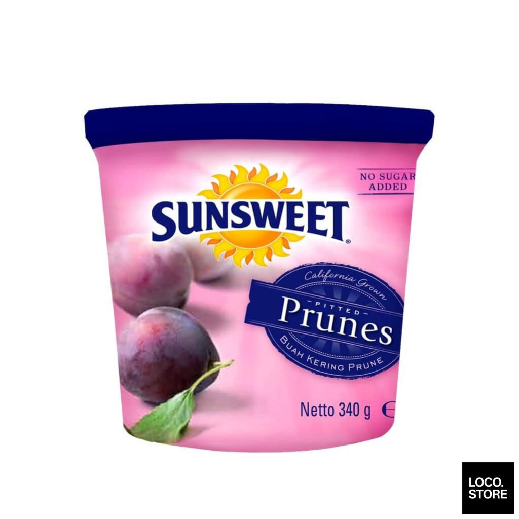 Sunsweet Pitted Prunes Canister 340g (canister) - Snacks