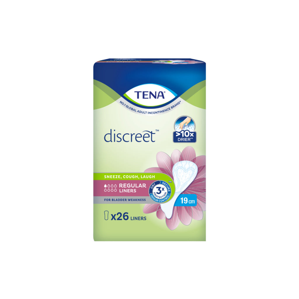 Tena Discreet Incontinence Regular Liner 19cm 26s
