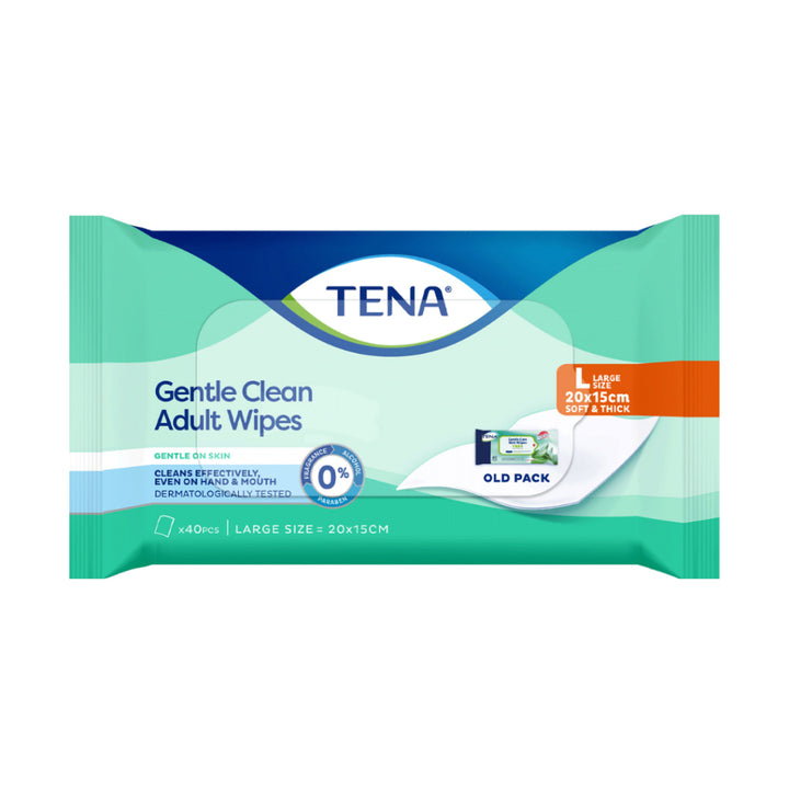 TENA Gentle Care Wet Wipes 40s - Wellness - Adult Diaper &