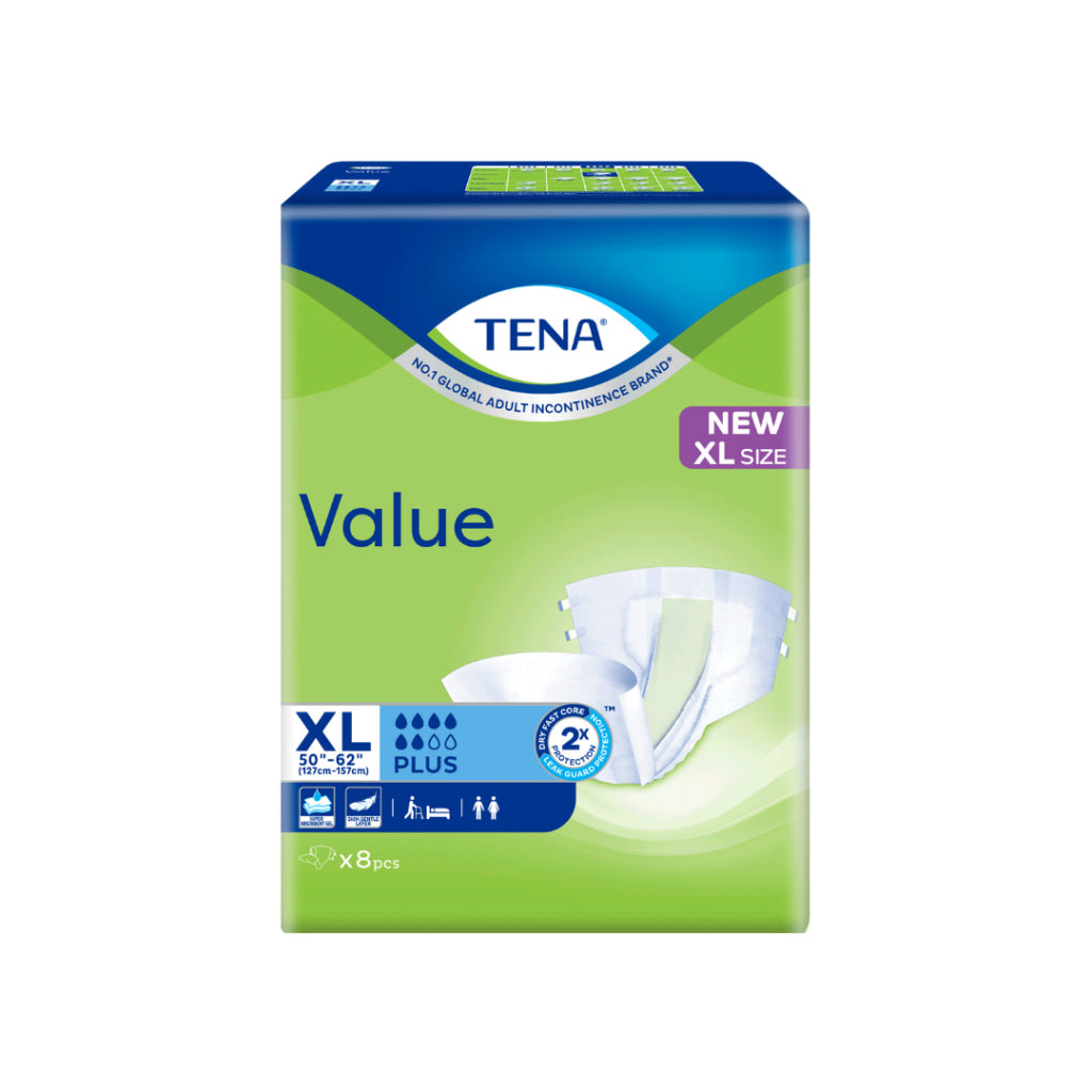 Tena Value Adult Diaper XL 8S - Wellness - Adult Diaper &