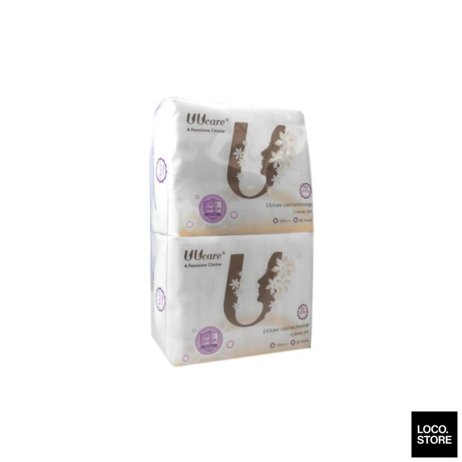 UUCare Cool Tech Antibacterial Pantyliner 150mm (Twin Pack) 