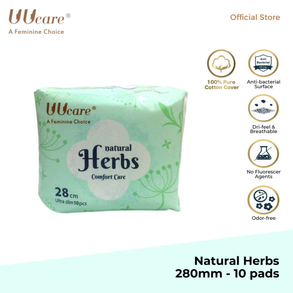 UUCare Sanitary Napkin with Natural Herbs Comfort Care (10 