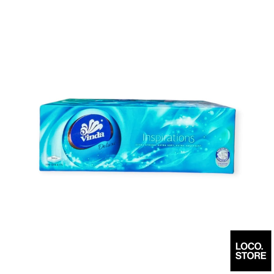 VINDA Deluxe Tissue 3 ply BL 100S 1 Box - Household -