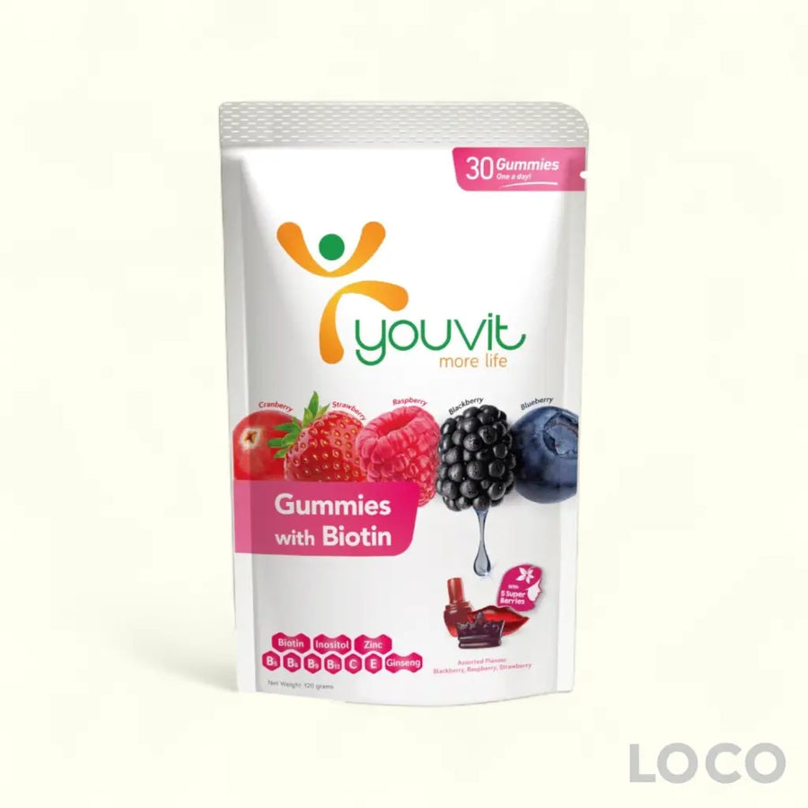 Youvit Beauty Biotin Gummies Adult 30S