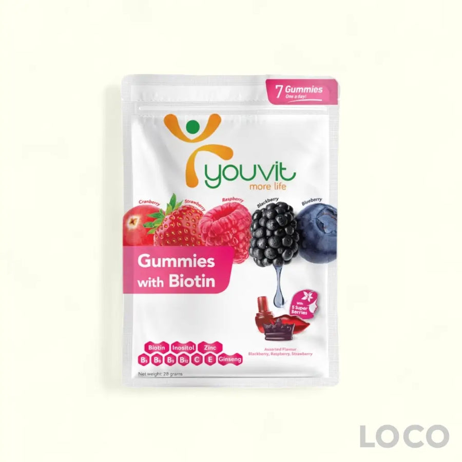 Youvit Beauty Biotin Gummies Adult 7S