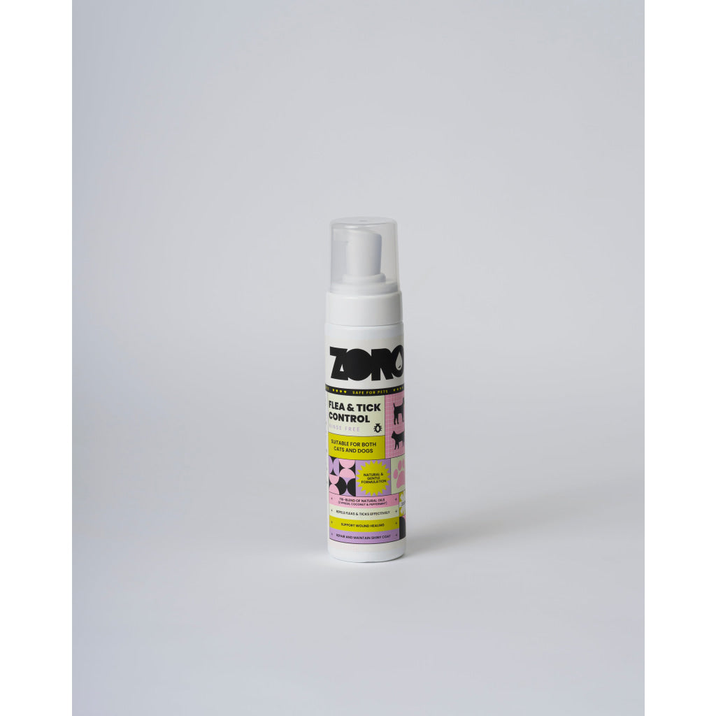 ZORO Flea & Tick Control Rinse Free Shampoo 200ml - Pet