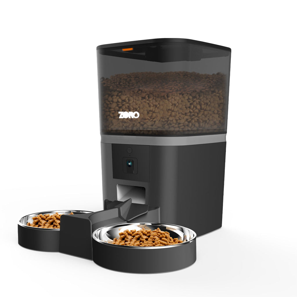 Zoro Pantry Automatic Pet Feeder With Camera - Double Bowl -