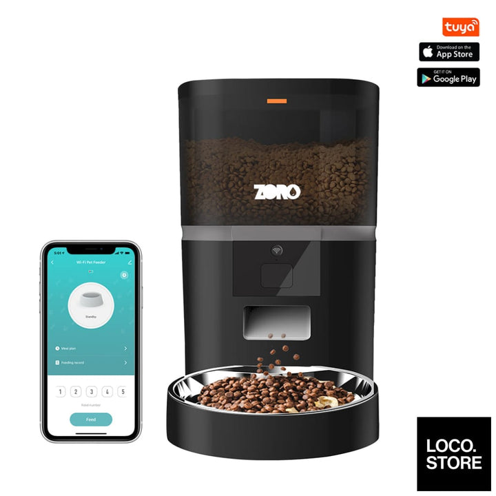 Zoro Pantry Automatic Pet Feeder with Wifi - Single Bowl -