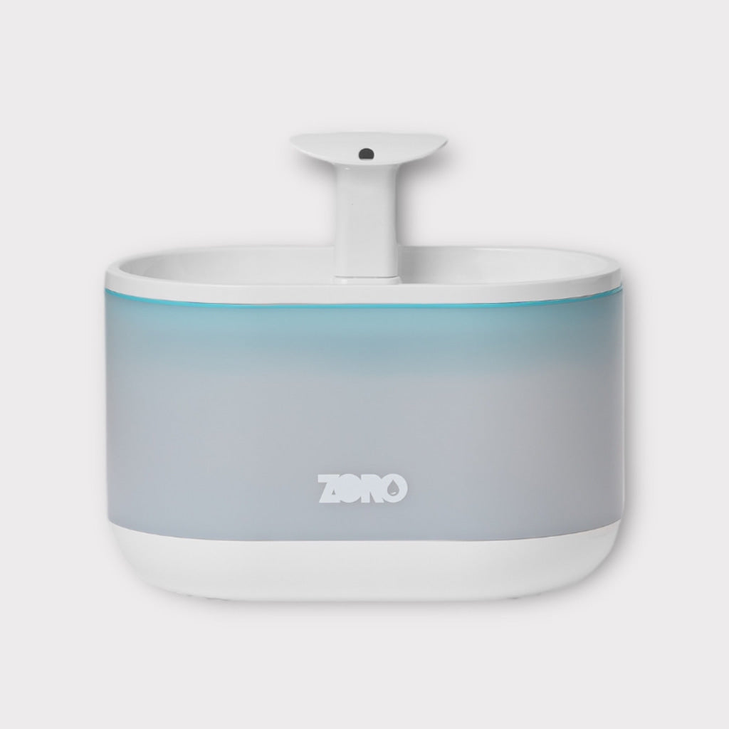 Zoro Spring Water Fountain System - Blue - Pet Bowls