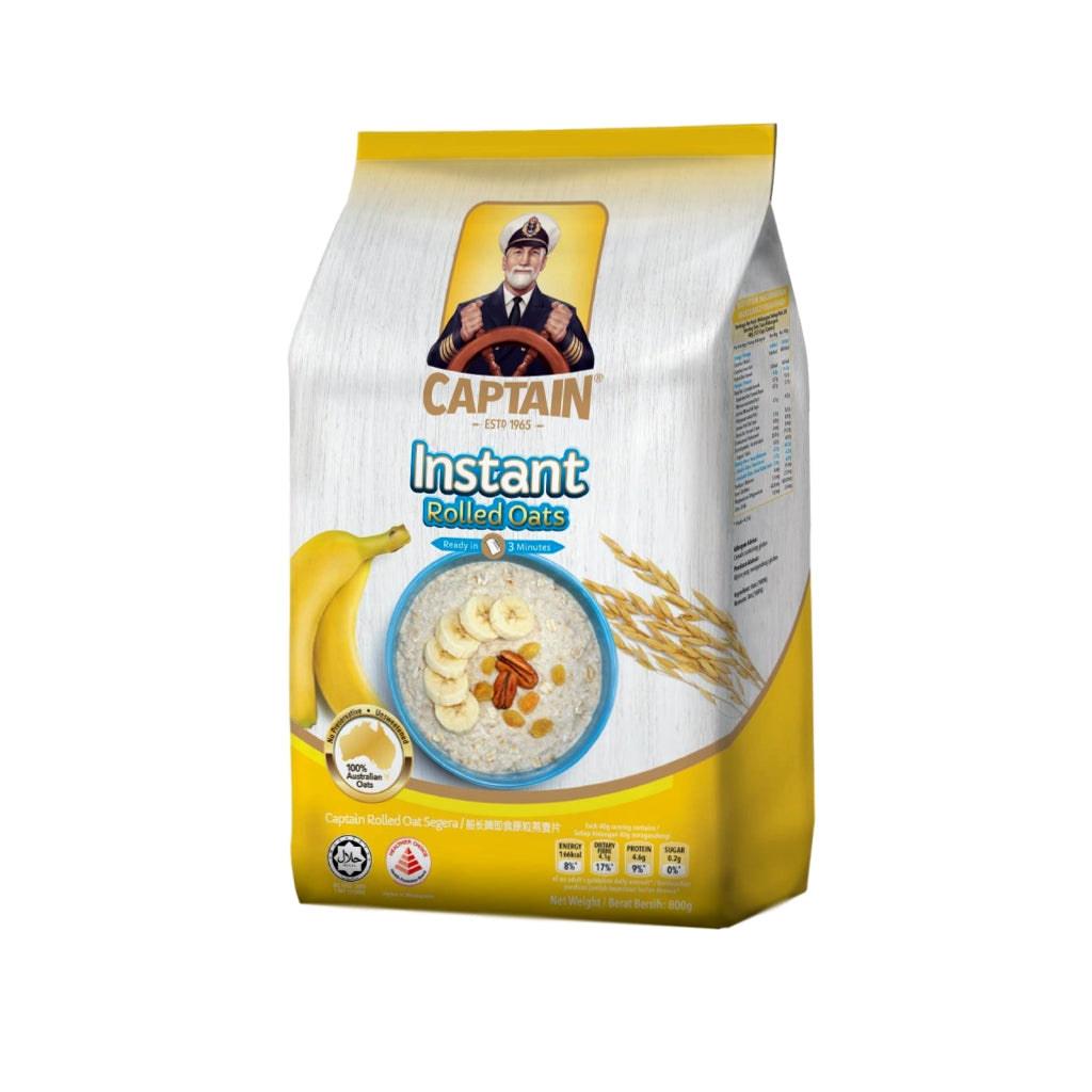 Captain Instant Rolled Oats Foil Pack 800g