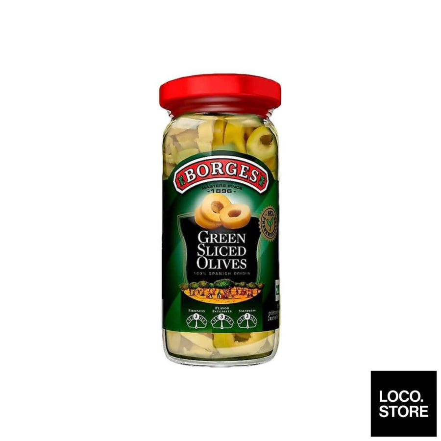 Borges Olives Sliced Green 340g - Pantry