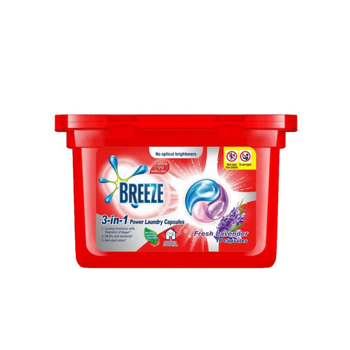 Breeze 3 In 1 Lavender Capsules 189g - Household