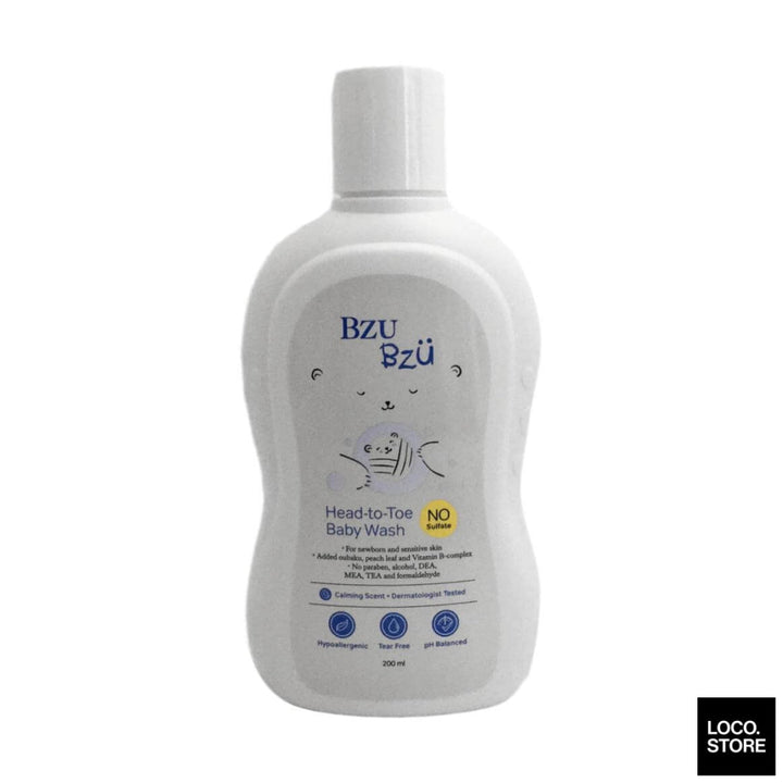 BzuBzu Baby Head-to-Toe Wash 200ml - Baby & Child