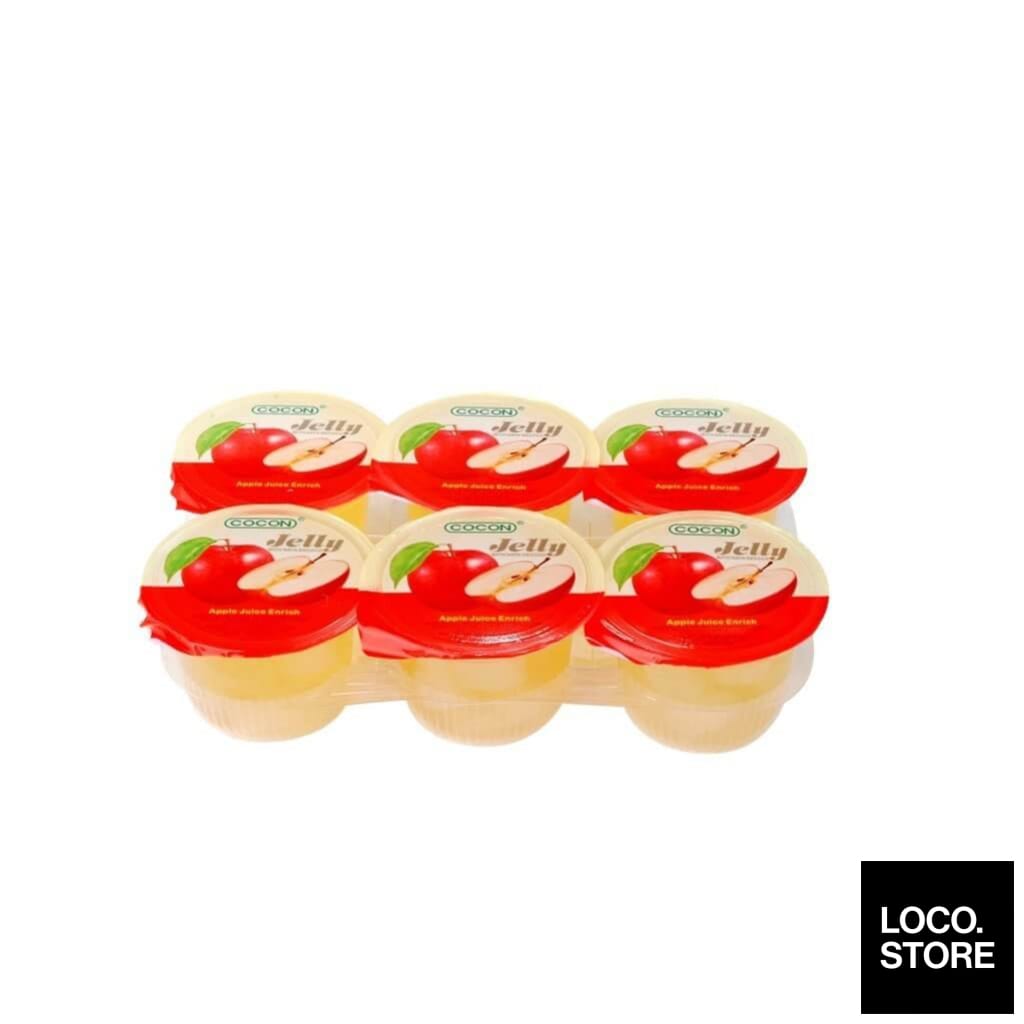 Cocon Jelly With Nata Decoco Apple 118g X 6 - Snacks