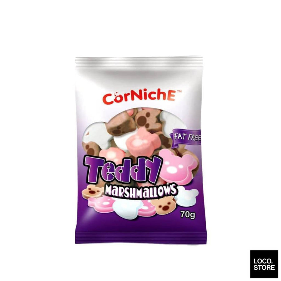 Corniche Teddy Marshmallows Assorted 70g - Biscuits Chocs & 