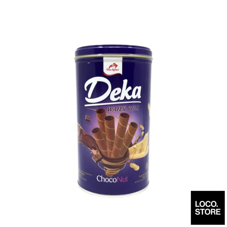 Deka Wafer Roll (Can) Choco Nut 30 sticks - Biscuits Chocs &