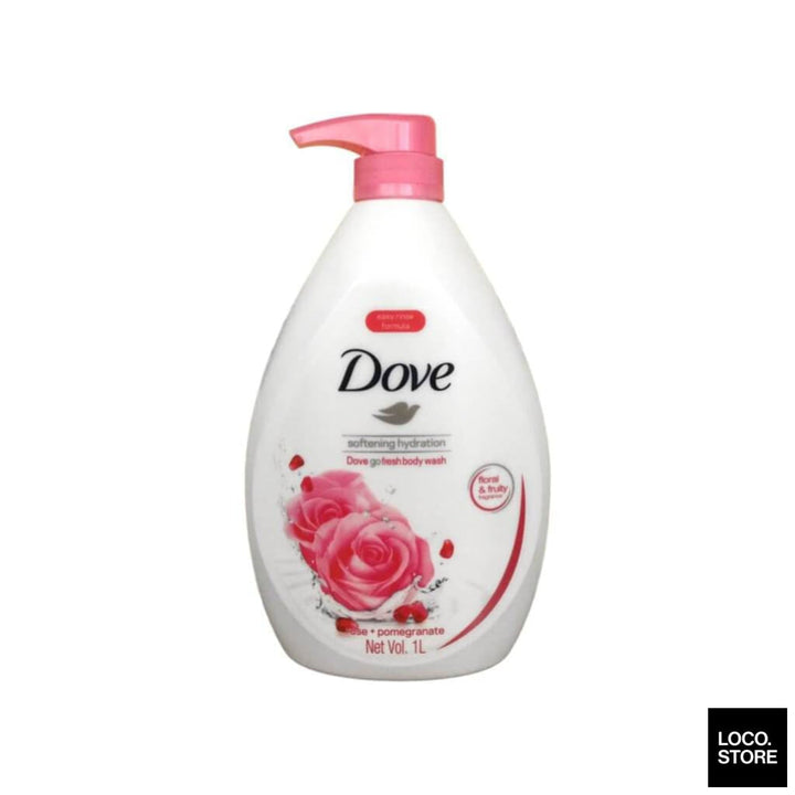 Dove Shower Softening Hydration Rose 1000ml - Bath & Body