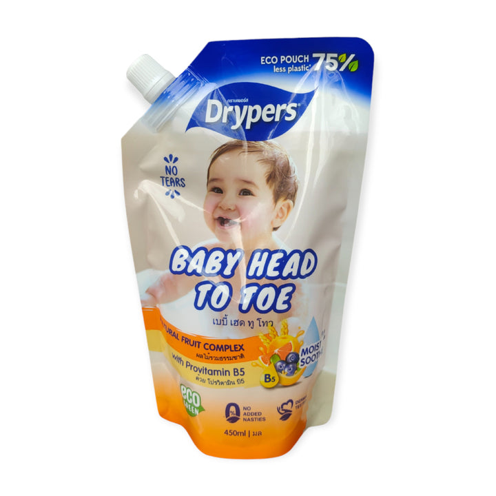 Drypers Baby Head To Toe 450ml Fruit Complex - Baby & Kid -