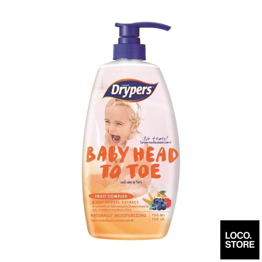 Drypers Baby Head to Toe 750ml Fruit - Baby & Child