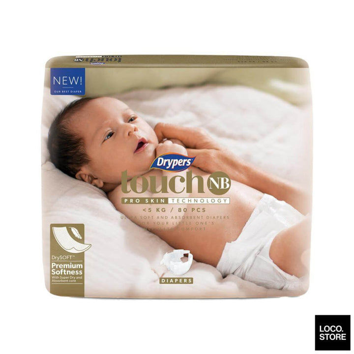 Drypers Touch NewBorn Mega 80s - Baby & Child