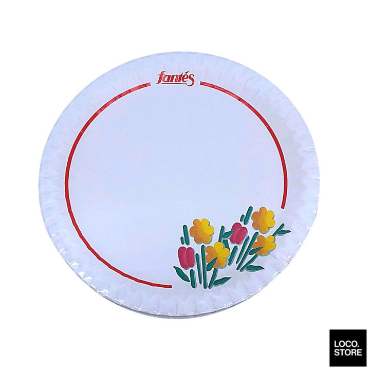 Fantes Disposable Plate 9 Inch X 20S Paper - Household