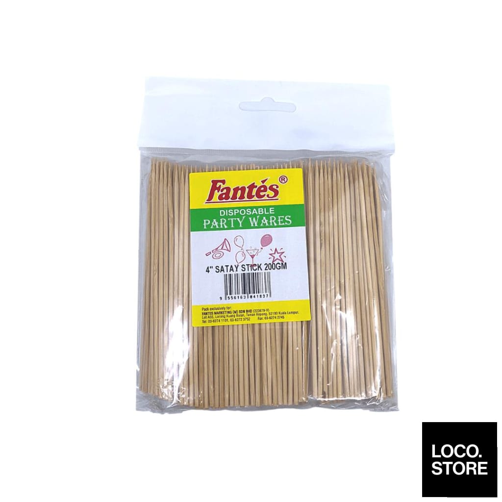 Fantes Satay Stick 4 Inch 200G - Household