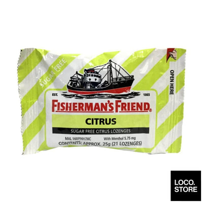 Fisherman Friend Sugarfree Citrus 25G - Biscuits Chocs & 