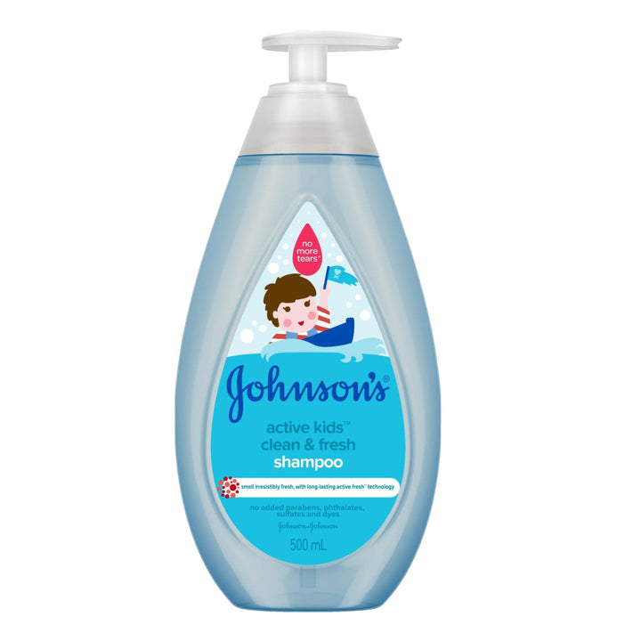 Johnsons Active Kids Clean & Fresh Shampoo 500ml - Baby & 