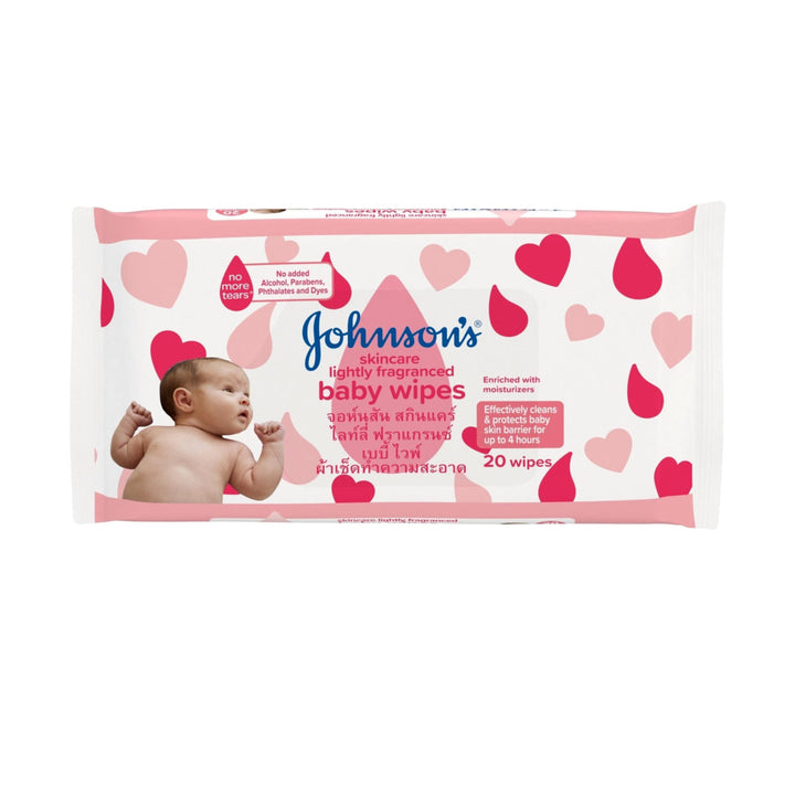 Johnsons Baby Skincare Wipes 20S - Baby & Child