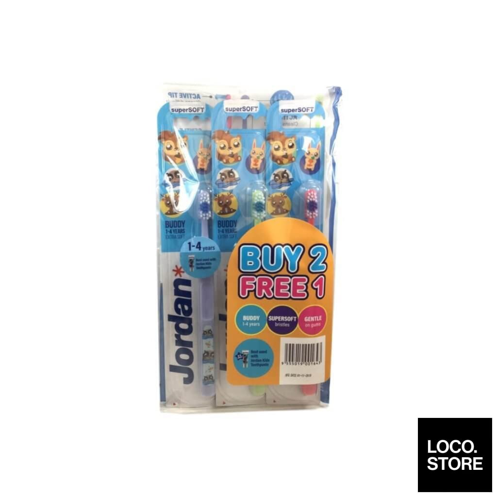 Jordan Buddy 1-4 Soft 2 + 1 free - Oral Hygiene