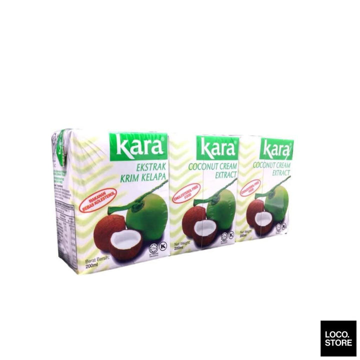 Kara Coconut Cream 200ml X 3 - Cooking & Baking