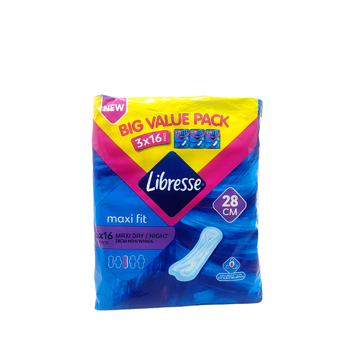 Libresse Feminine Pads Maxi Non Wing 28cm Big Value Pack