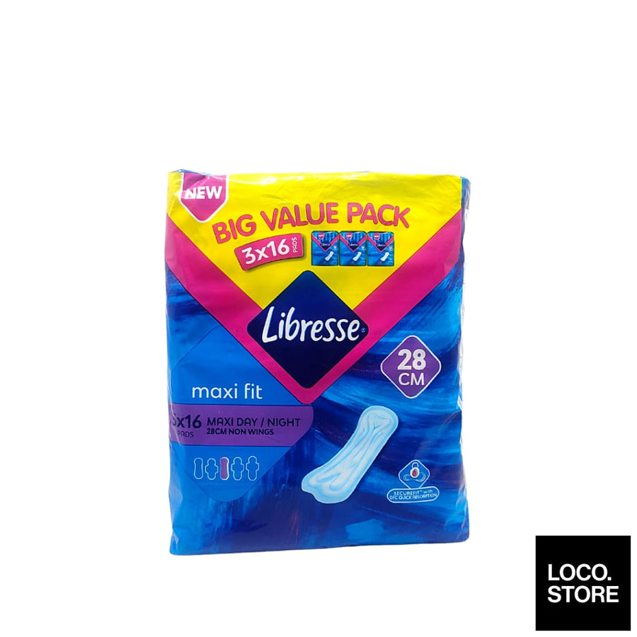 Libresse Feminine Pads Maxi Non Wing 28cm Big Value Pack