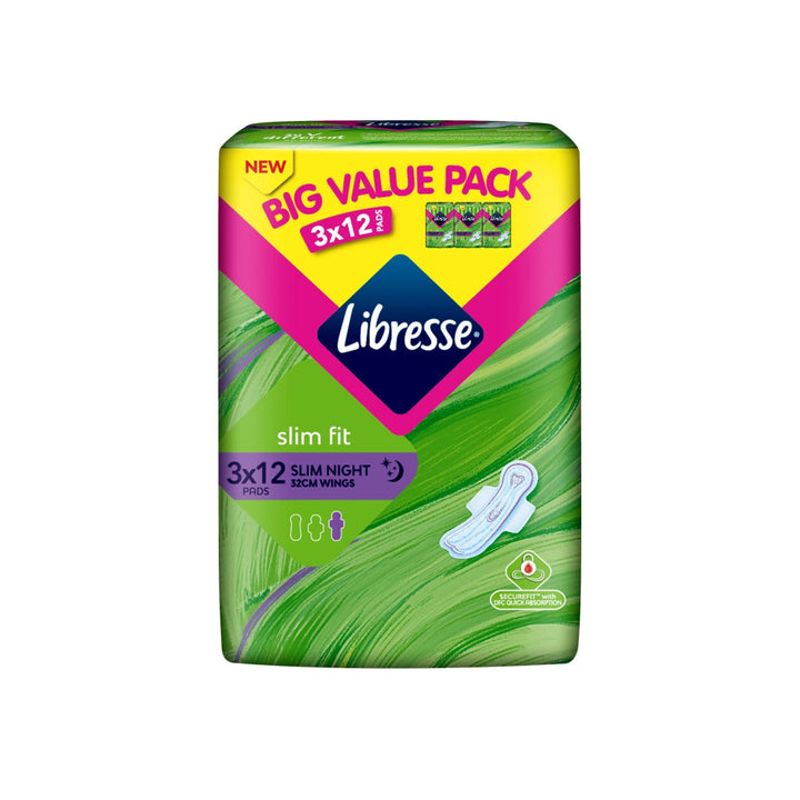 Libresse SlimNightW 32cm 3x12s Big Value Pack - Health & 