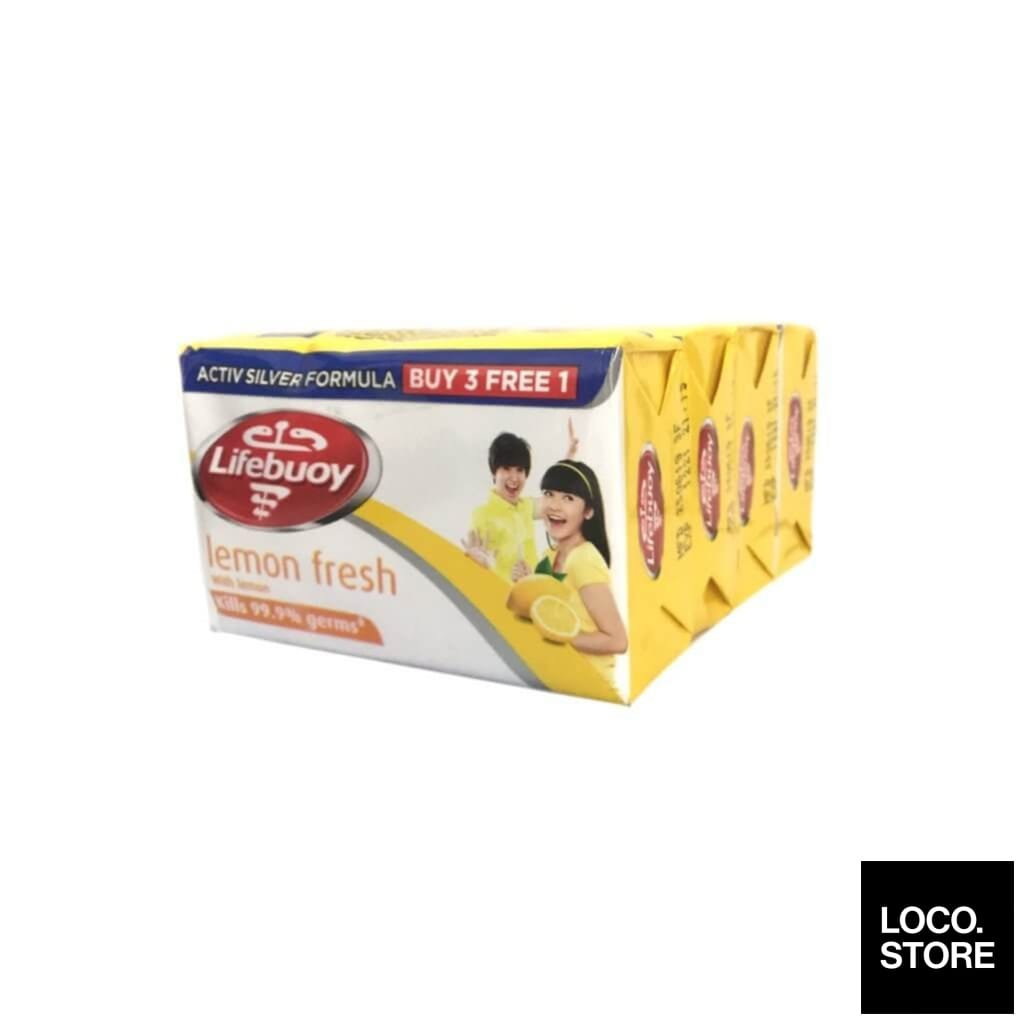 Lifebuoy Bar Lemon Fresh 115g (3 bars free 1) - Bath & Body