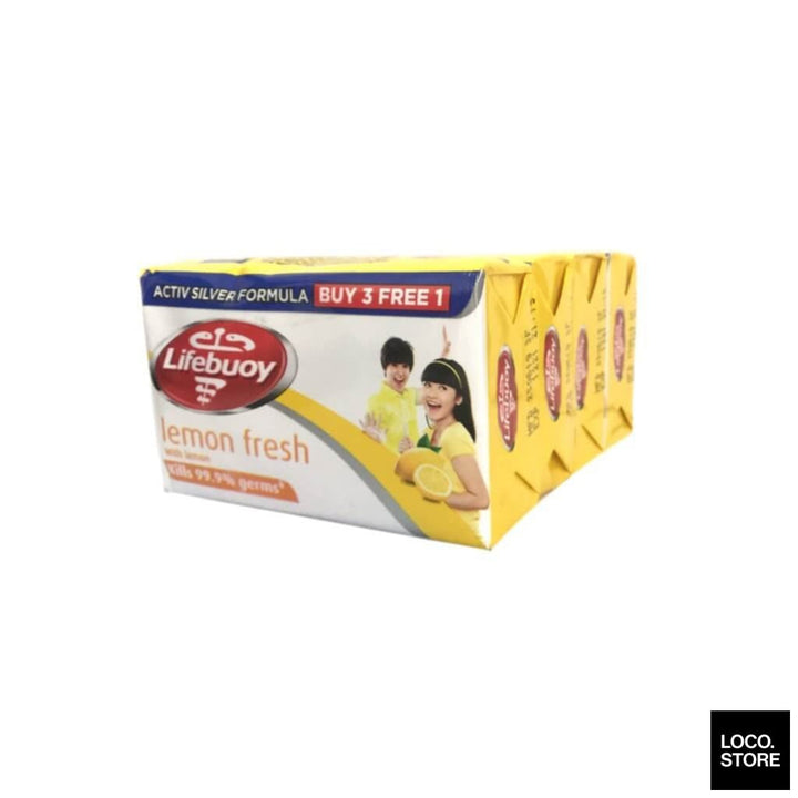 Lifebuoy Bar Lemon Fresh 115g (3 bars free 1) - Bath & Body