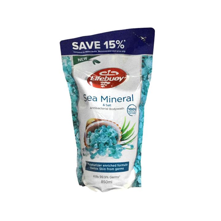 Lifebuoy Body Wash Sea Mineral & Salt Refill - 850ml - Bath 