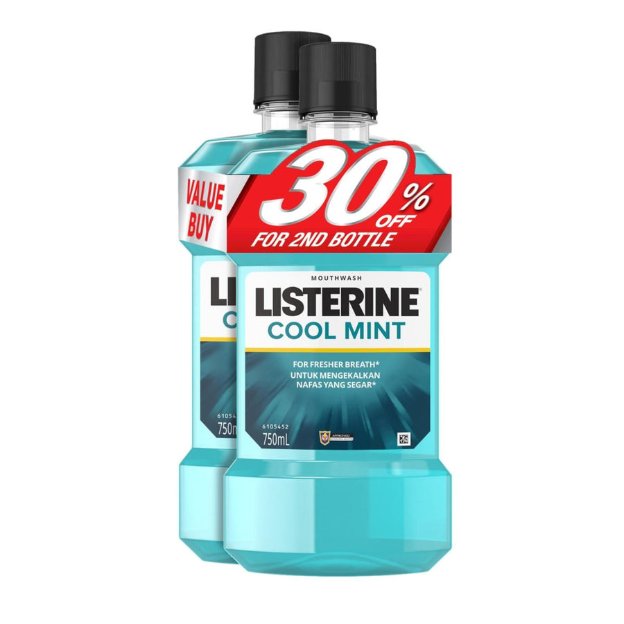 Listerine Cool Mint 750ml Twin Pack - Health & Wellness