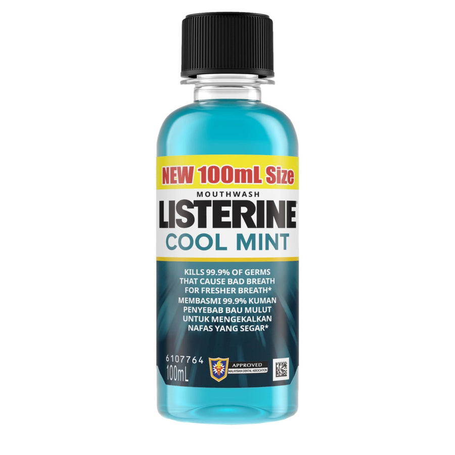 Listerine Mouth Wash Cool Mint 100ml - Health & Wellness