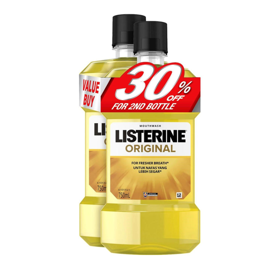 Listerine Original 750ml Twin Pack - Health & Wellness