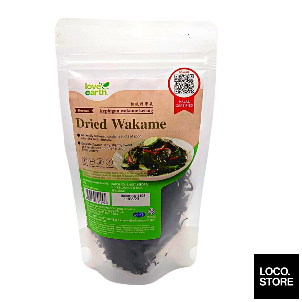 Love Earth Korean Dried Wakame 50g - Health & Wellness