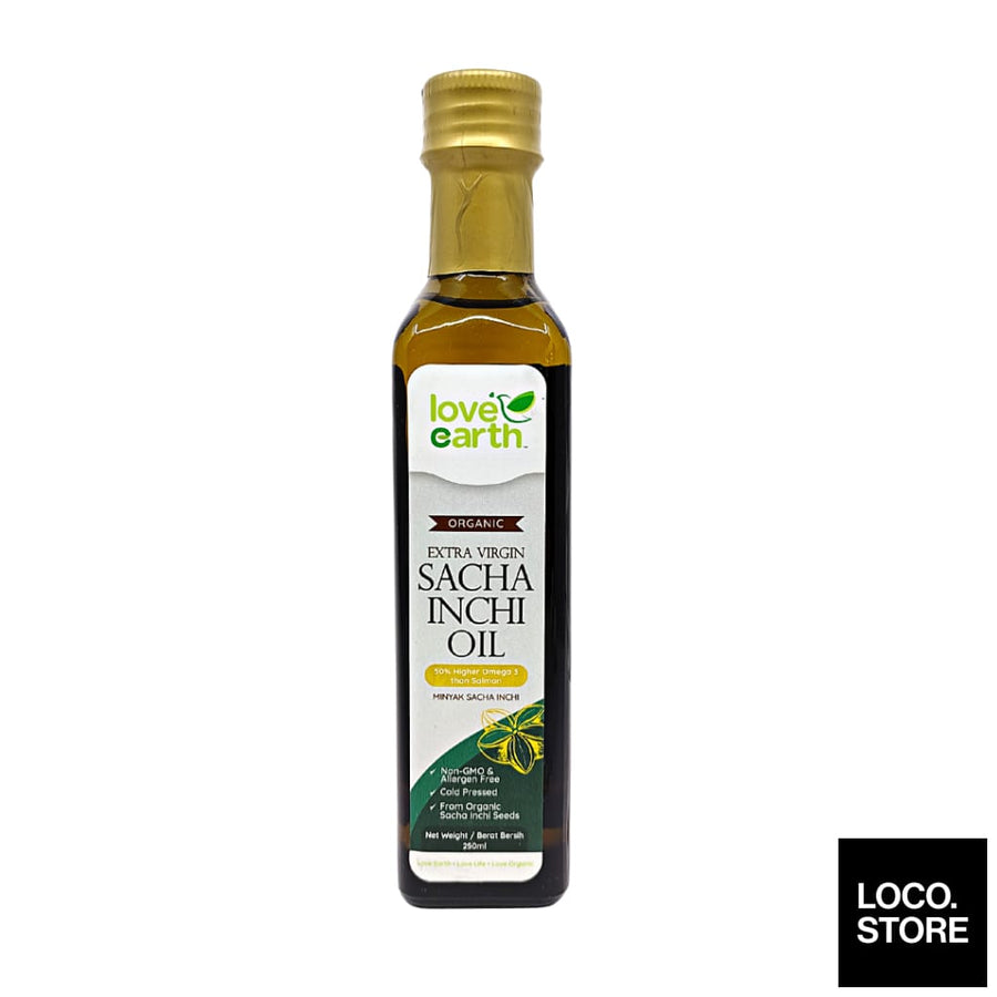 Love Earth Organic Sacha Inchi Oil 250ml - Health & Wellness