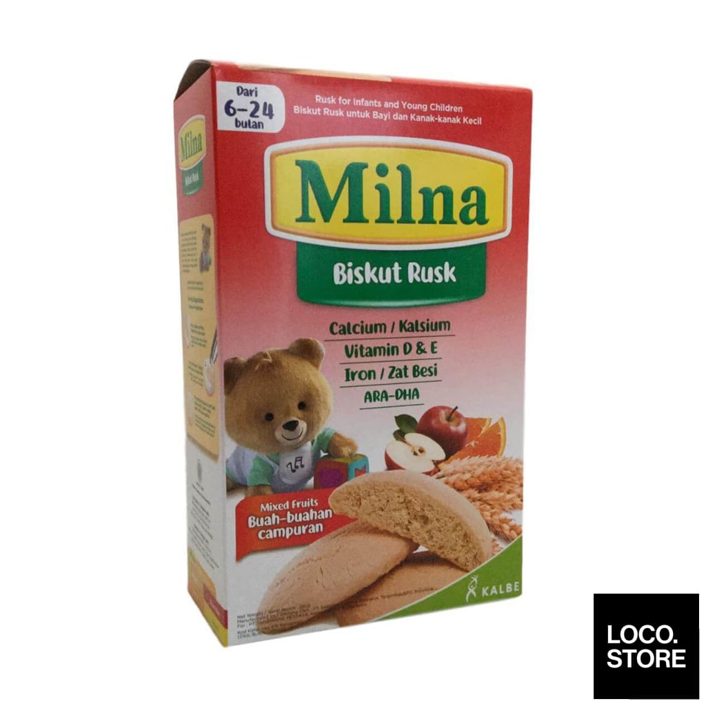 Milna Baby Rusk Mix Fruit 260g - Baby & Child