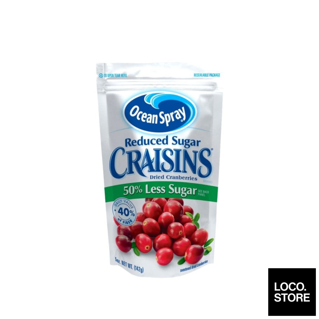 Ocean Spray Craisins 50% Less Sugar 142g - Snacks