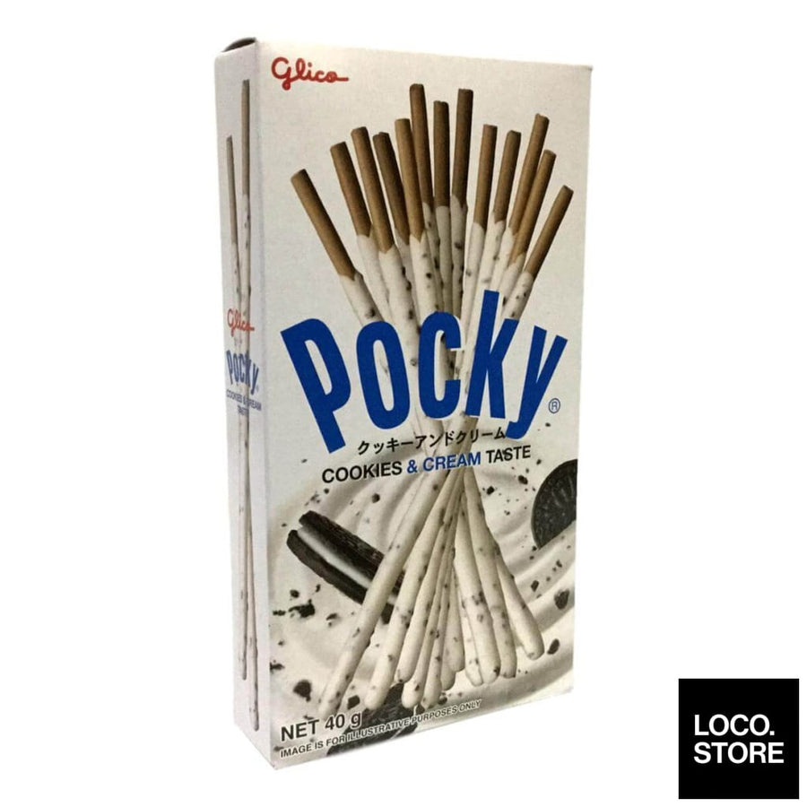 Pocky Cookies & Cream 40G - Biscuits Chocs & Sweets
