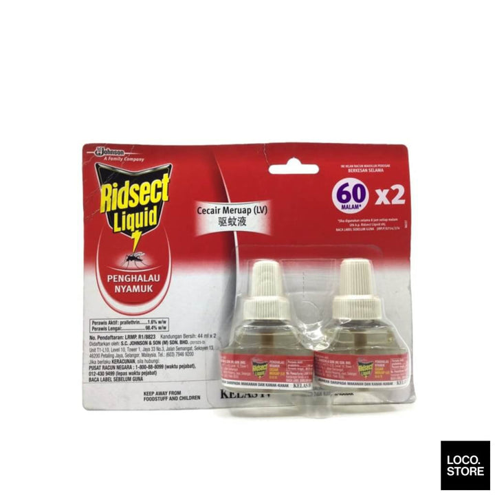 Ridsect Liquid 60N Refill (Twin Pack) 60 Nights (44ml) X 2 -