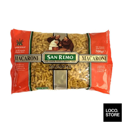 San Remo Macaroni 500G - Noodles Pasta & Rice