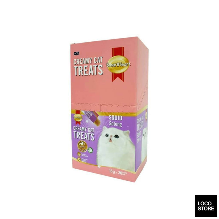 Smart Heart Cat Creamy Treats - Squid 15g (1 sachet) - Pet 